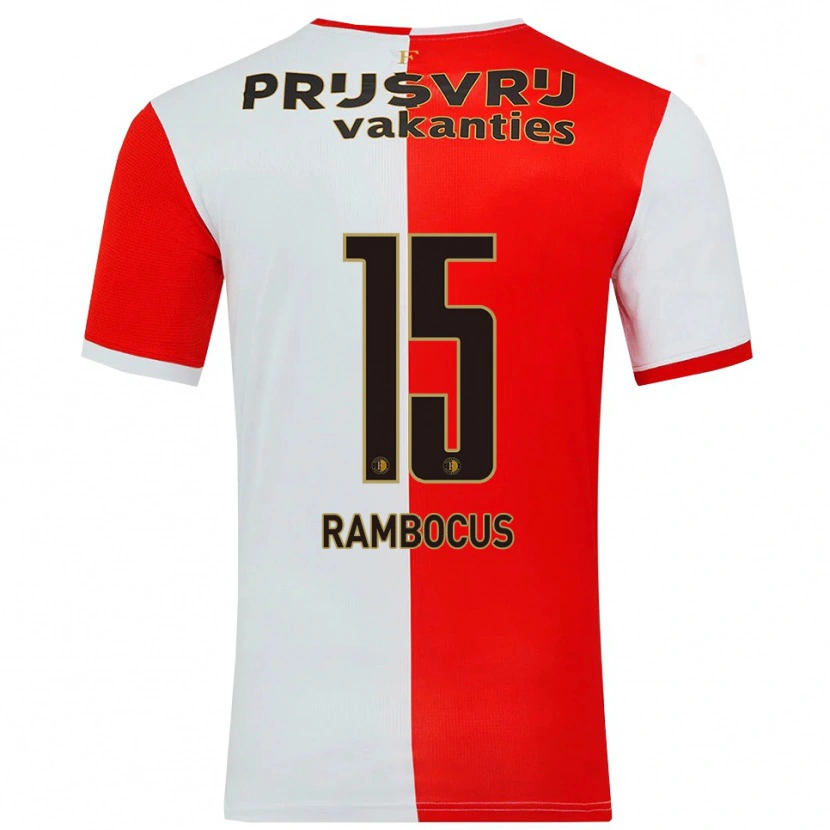 Danxen Women Diego Rambocus #15 Red White Home Jersey 2025/26 T-Shirt