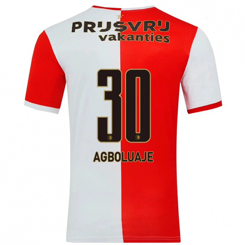 Danxen Women Hakeem Agboluaje #30 Red White Home Jersey 2025/26 T-Shirt