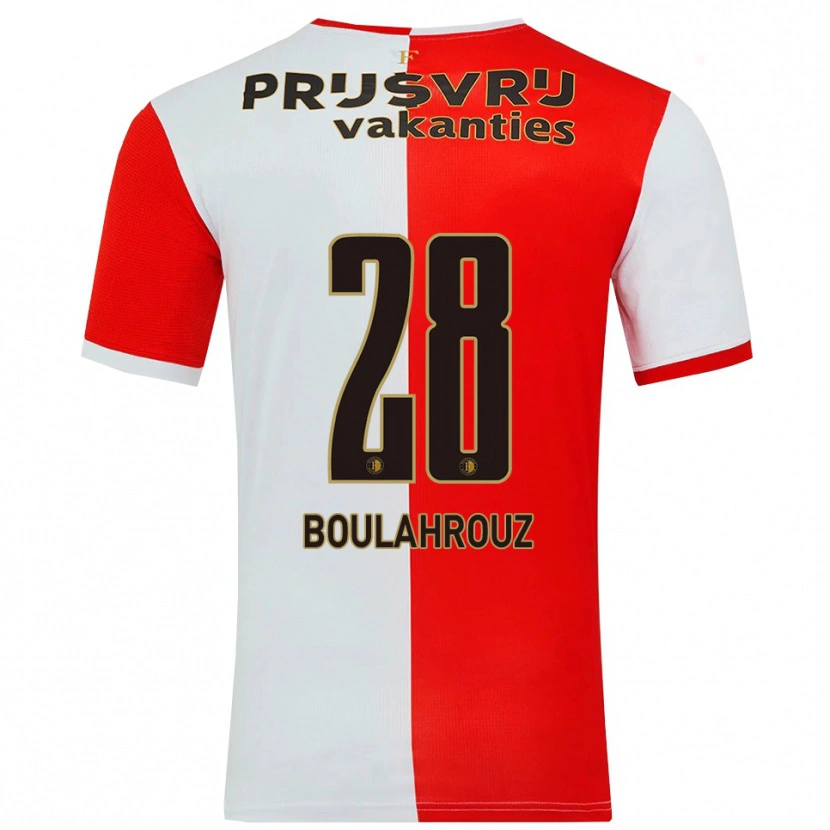 Danxen Women Rayan Boulahrouz #28 Red White Home Jersey 2025/26 T-Shirt