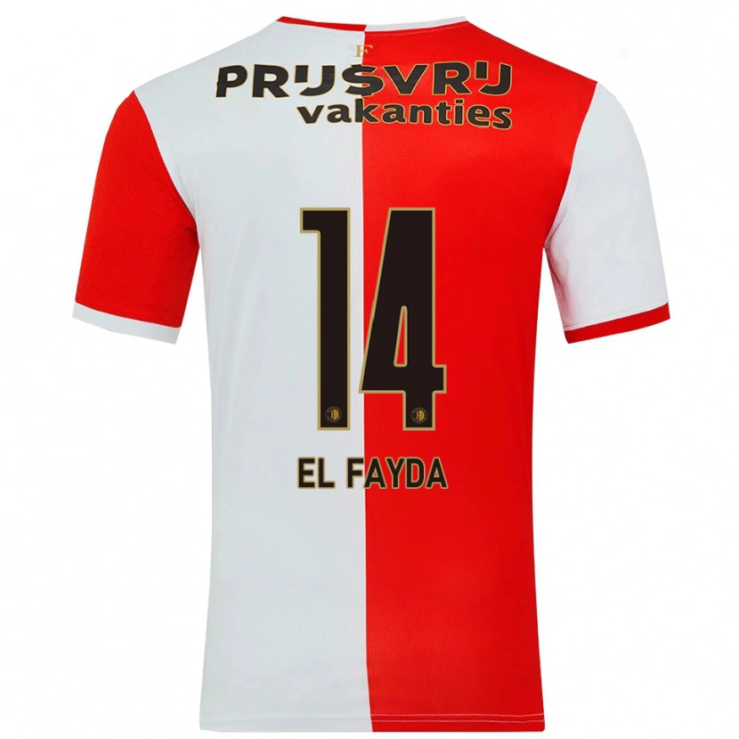 Danxen Women Damin El Fayda #14 Red White Home Jersey 2025/26 T-Shirt
