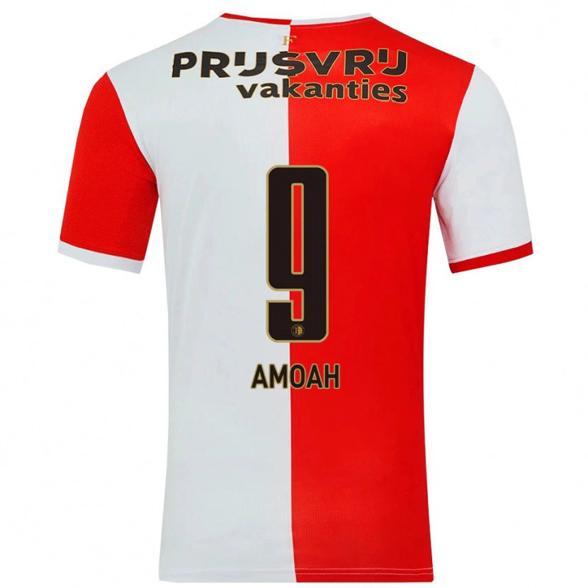 Danxen Women Matthew Amoah #9 Red White Home Jersey 2025/26 T-Shirt
