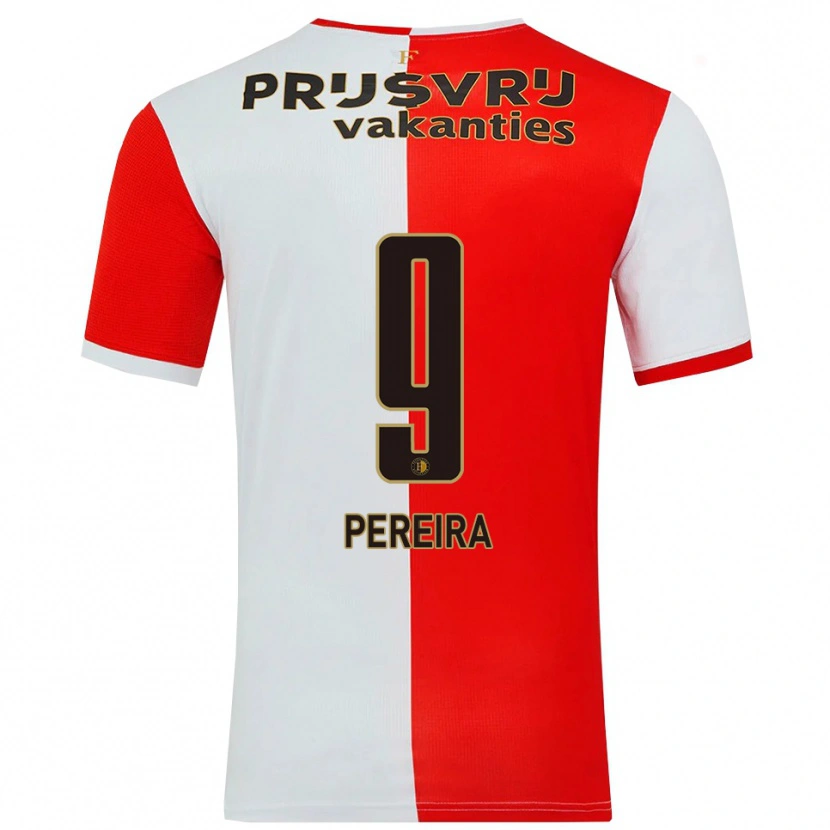 Danxen Women Danilo Pereira #9 Red White Home Jersey 2025/26 T-Shirt