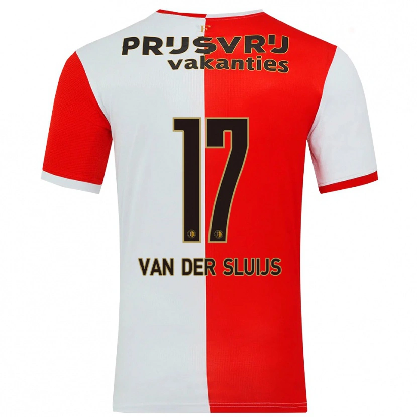 Danxen Women Noëlle Van Der Sluijs #17 Red White Home Jersey 2025/26 T-Shirt
