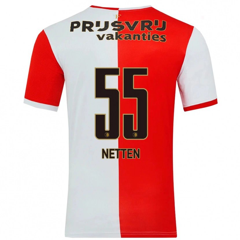Danxen Women Luc Netten #55 Red White Home Jersey 2025/26 T-Shirt