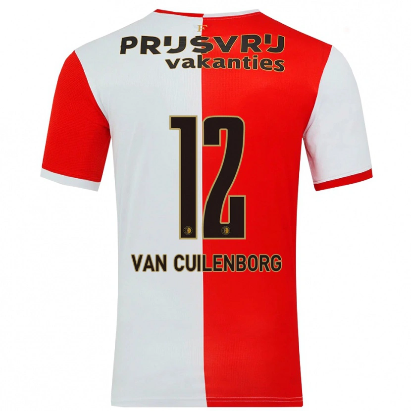 Danxen Women Joshua Wilbrenninck-Van Cuilenborg #12 Red White Home Jersey 2025/26 T-Shirt