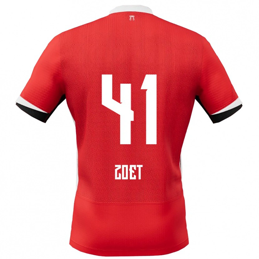 Danxen Women Jeroen Zoet #41 Red White Home Jersey 2025/26 T-Shirt