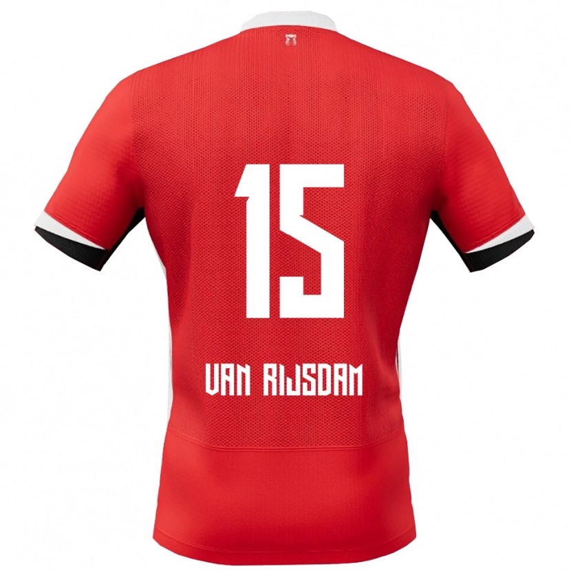 Danxen Women Julian Van Rijsdam #15 Red White Home Jersey 2025/26 T-Shirt