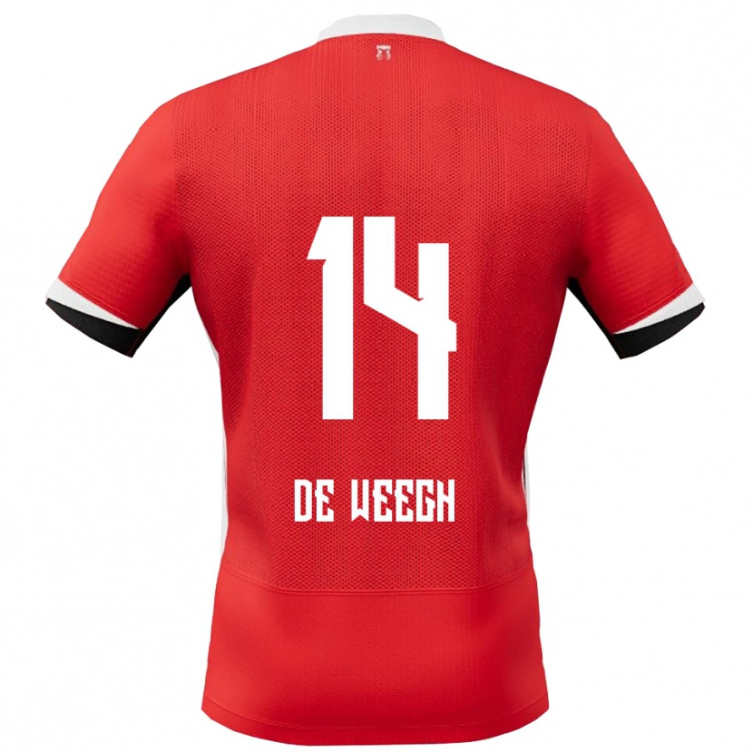 Danxen Women Bo Op De Weegh #14 Red White Home Jersey 2025/26 T-Shirt