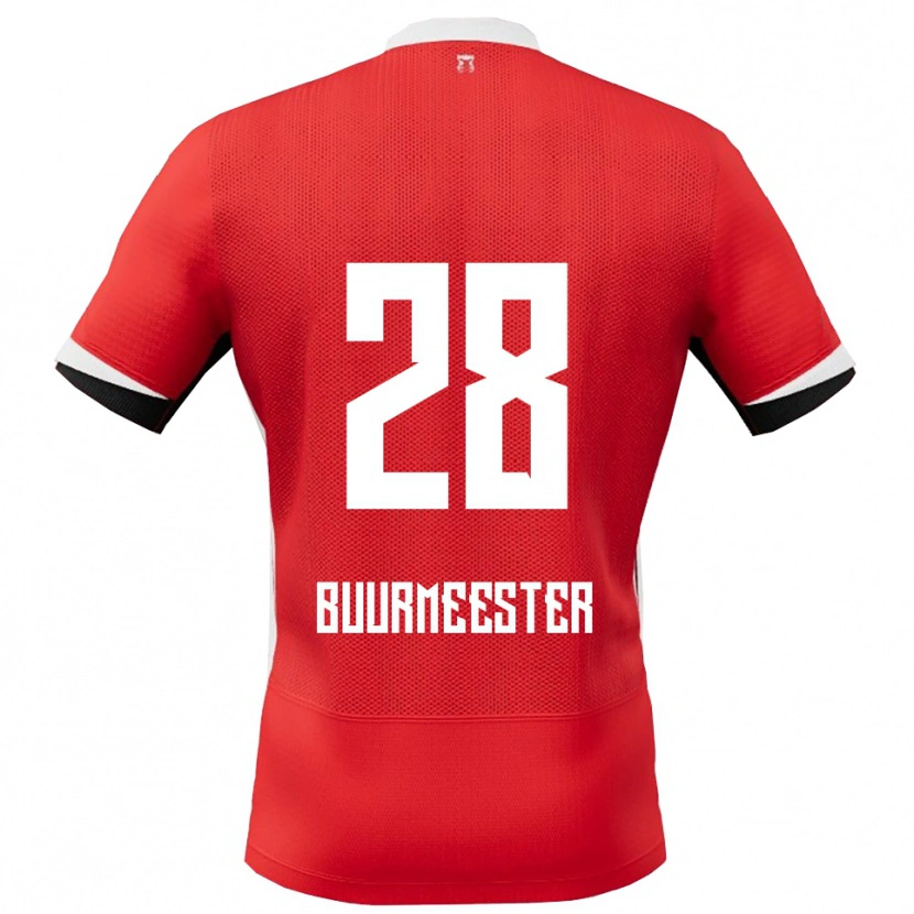 Danxen Women Zico Buurmeester #28 Red White Home Jersey 2025/26 T-Shirt