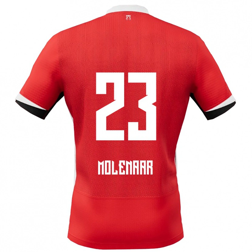 Danxen Women Finn Molenaar #23 Red White Home Jersey 2025/26 T-Shirt