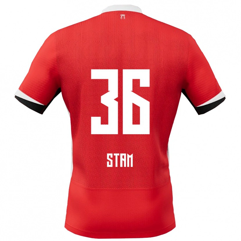Danxen Women Finn Stam #36 Red White Home Jersey 2025/26 T-Shirt