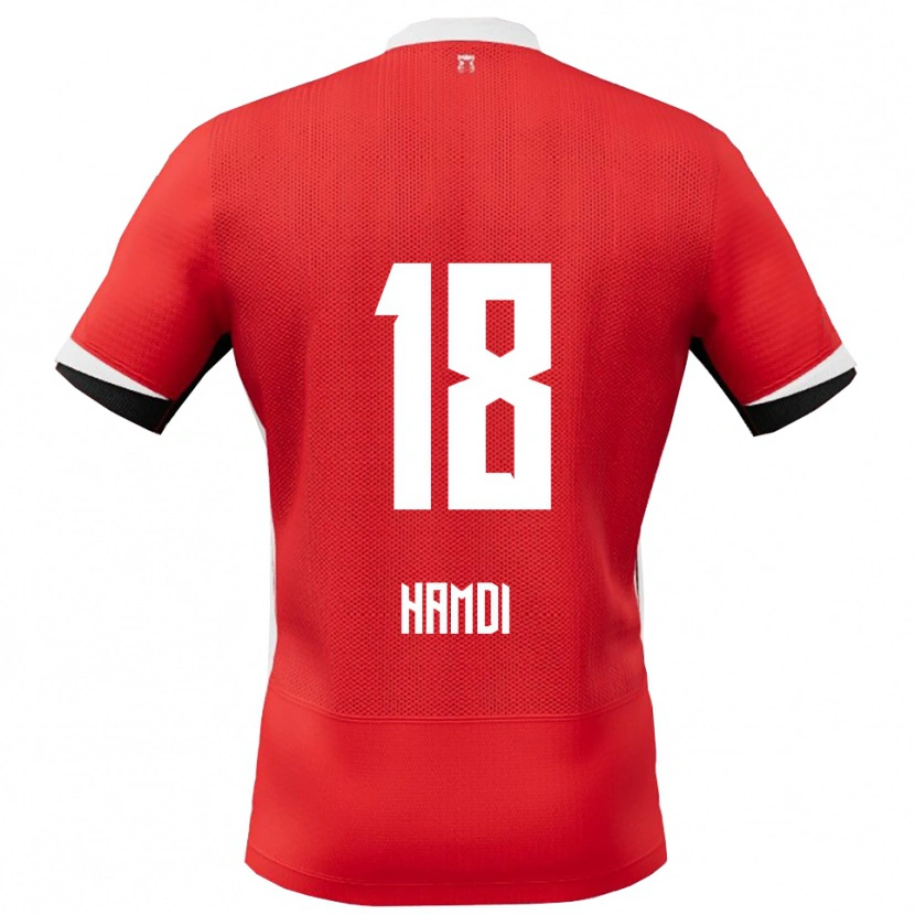 Danxen Women Yassin Hamdi #18 Red White Home Jersey 2025/26 T-Shirt