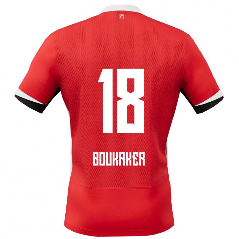 Danxen Women Romaissa Boukaker #18 Red White Home Jersey 2025/26 T-Shirt