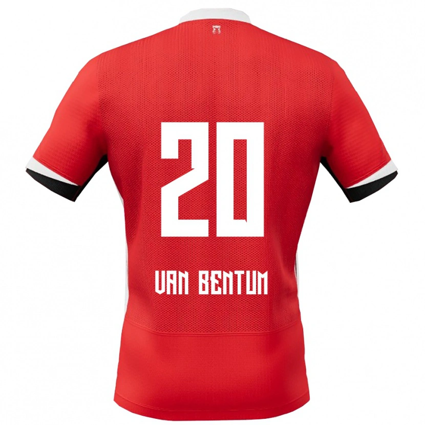 Danxen Women Mirte Van Bentum #20 Red White Home Jersey 2025/26 T-Shirt