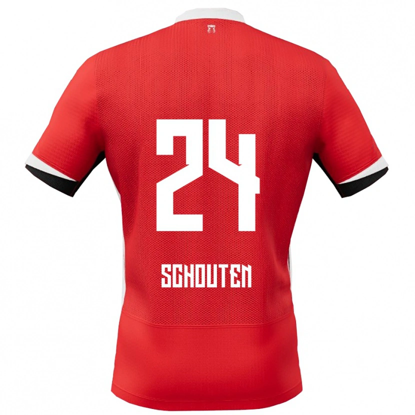 Danxen Women Lewis Schouten #24 Red White Home Jersey 2025/26 T-Shirt