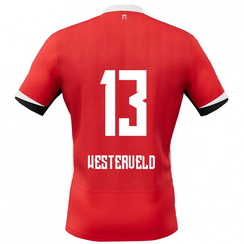Danxen Women Sem Westerveld #13 Red White Home Jersey 2025/26 T-Shirt