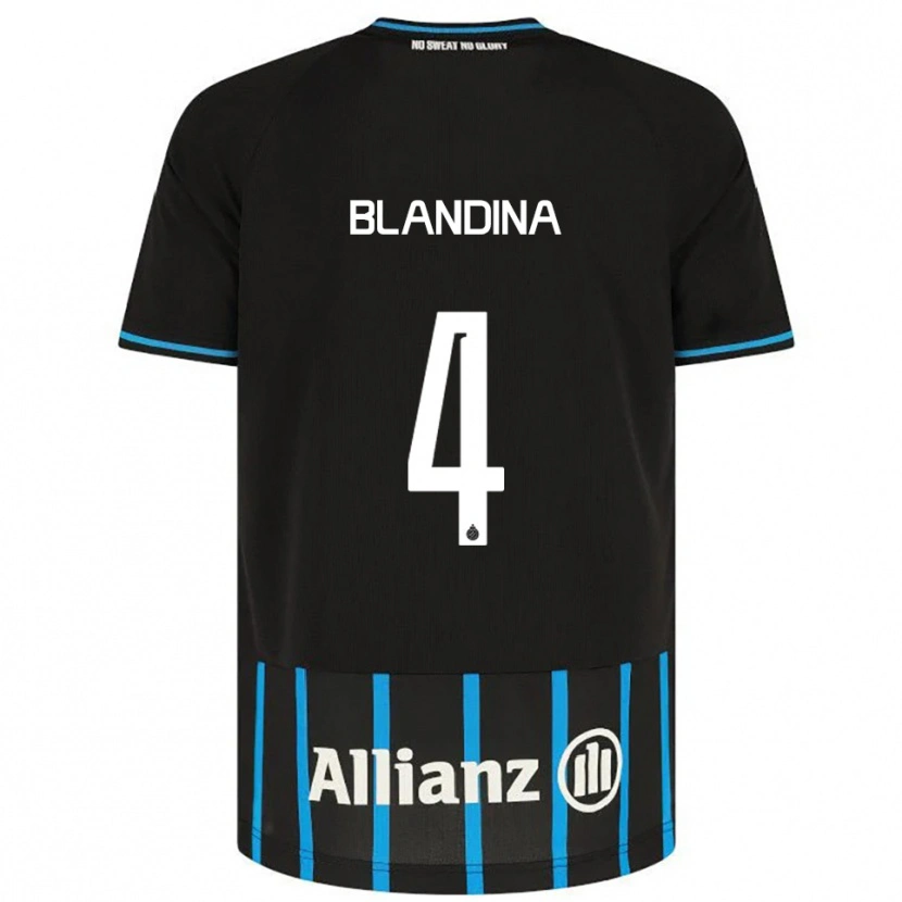 Danxen Women Noham Blandina #4 Black Blue Home Jersey 2025/26 T-Shirt