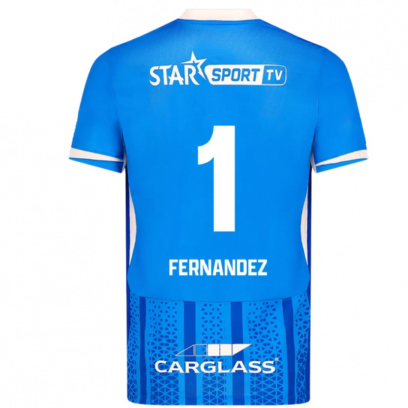 Danxen Women Elias Gonzalez Fernandez #1 Blue White Home Jersey 2025/26 T-Shirt