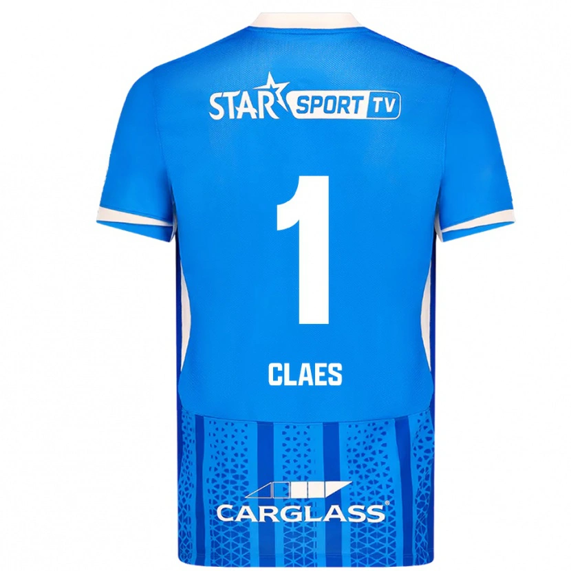 Danxen Women Mirthe Claes #1 Blue White Home Jersey 2025/26 T-Shirt