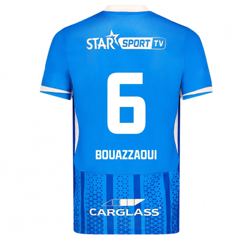 Danxen Women Ilyas Bouazzaoui #6 Blue White Home Jersey 2025/26 T-Shirt