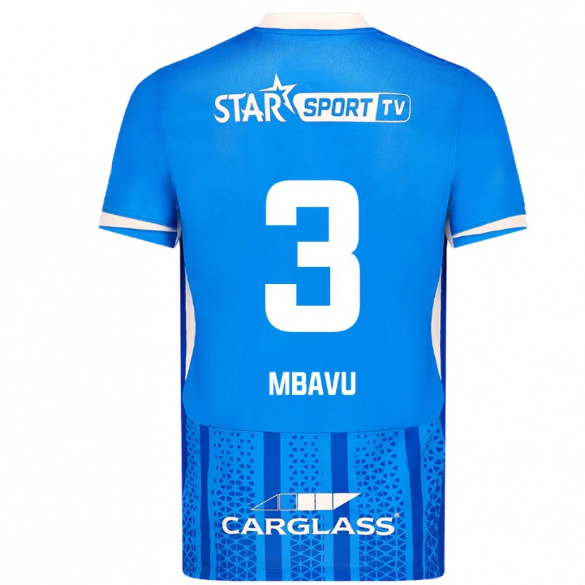 Danxen Women Elie Mbavu #3 Blue White Home Jersey 2025/26 T-Shirt