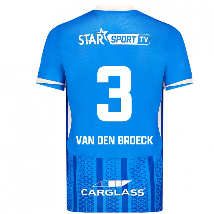 Danxen Women Kobe Van Den Broeck #3 Blue White Home Jersey 2025/26 T-Shirt