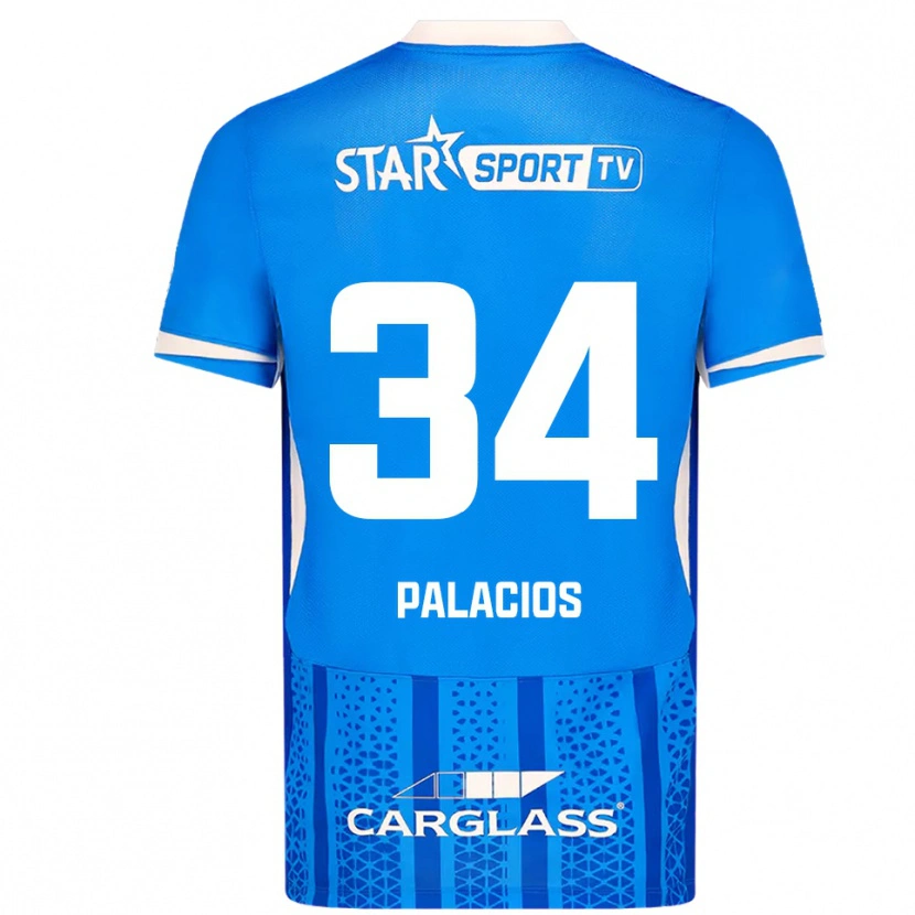 Danxen Women Adrián Palacios #34 Blue White Home Jersey 2025/26 T-Shirt