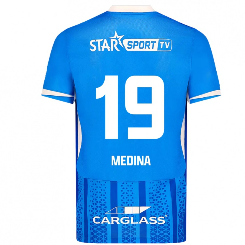 Danxen Women Yaimar Medina #19 Blue White Home Jersey 2025/26 T-Shirt