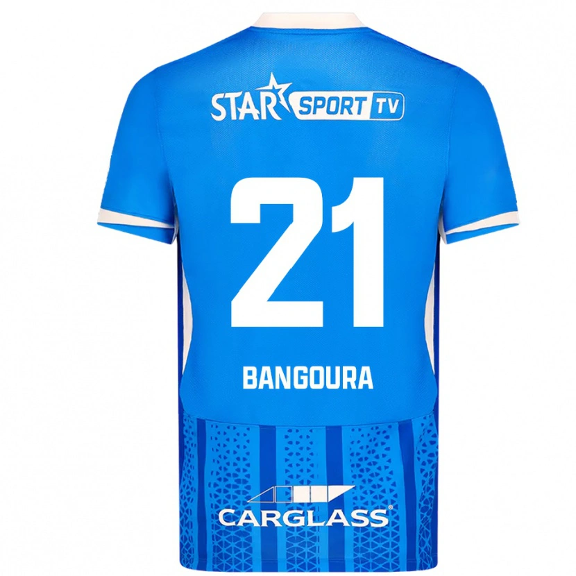 Danxen Women Ibrahima Sory Bangoura #21 Blue White Home Jersey 2025/26 T-Shirt