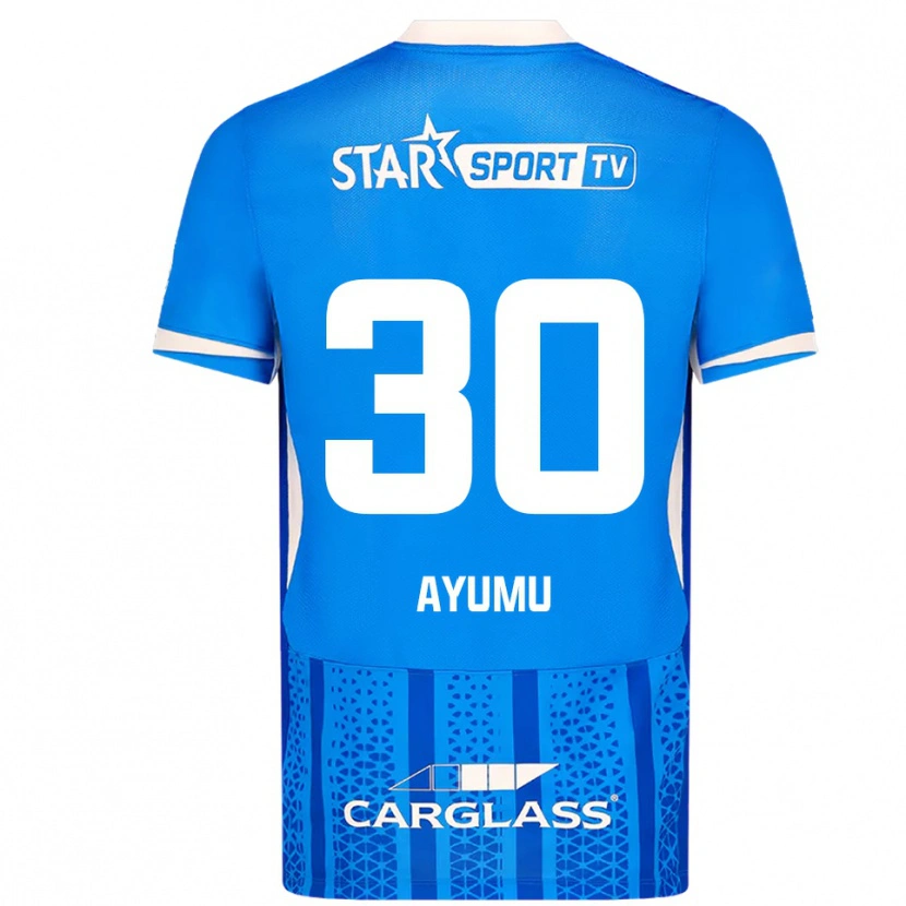 Danxen Women Ayumu Yokoyama #30 Blue White Home Jersey 2025/26 T-Shirt