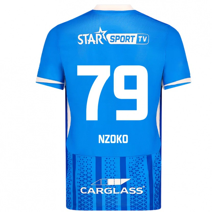 Danxen Women Djoully Nzoko #79 Blue White Home Jersey 2025/26 T-Shirt