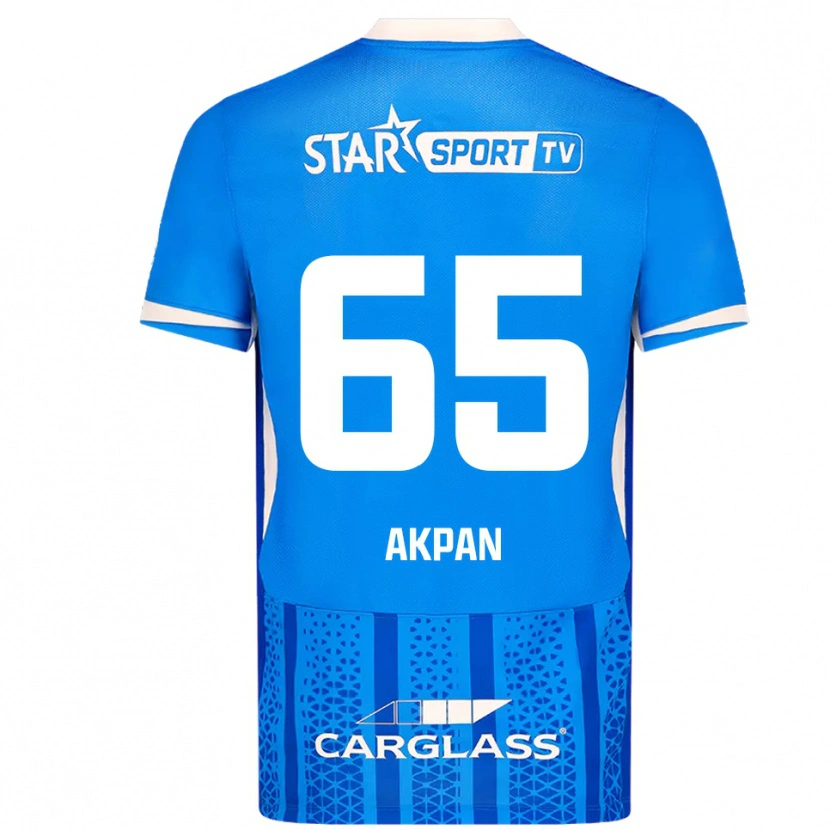 Danxen Women Christian Akpan #65 Blue White Home Jersey 2025/26 T-Shirt