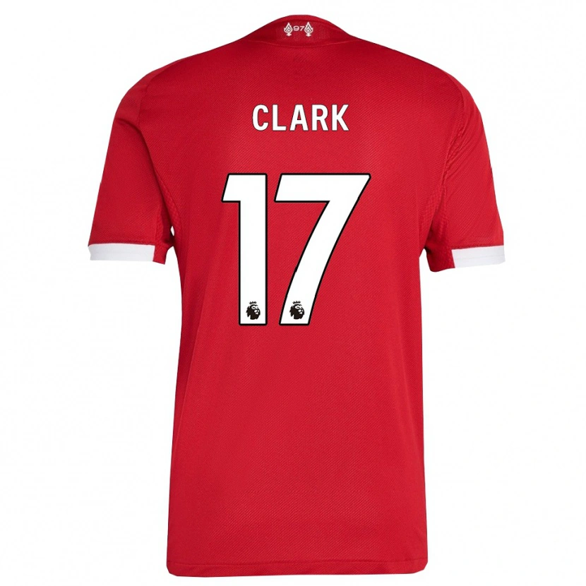 Danxen Women Jenna Clark #17 Red White Home Jersey 2025/26 T-Shirt