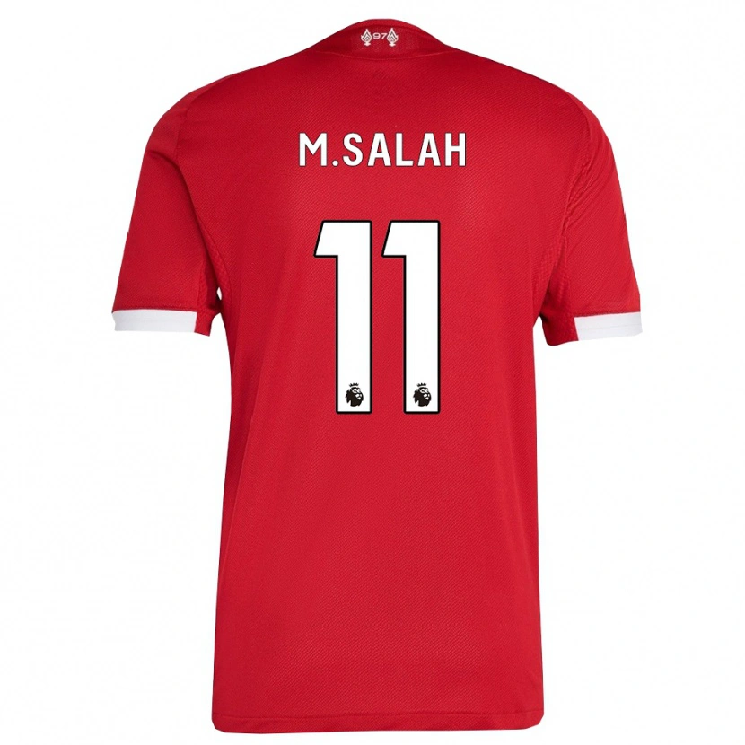 Danxen Women Mohamed Salah #11 Red White Home Jersey 2025/26 T-Shirt