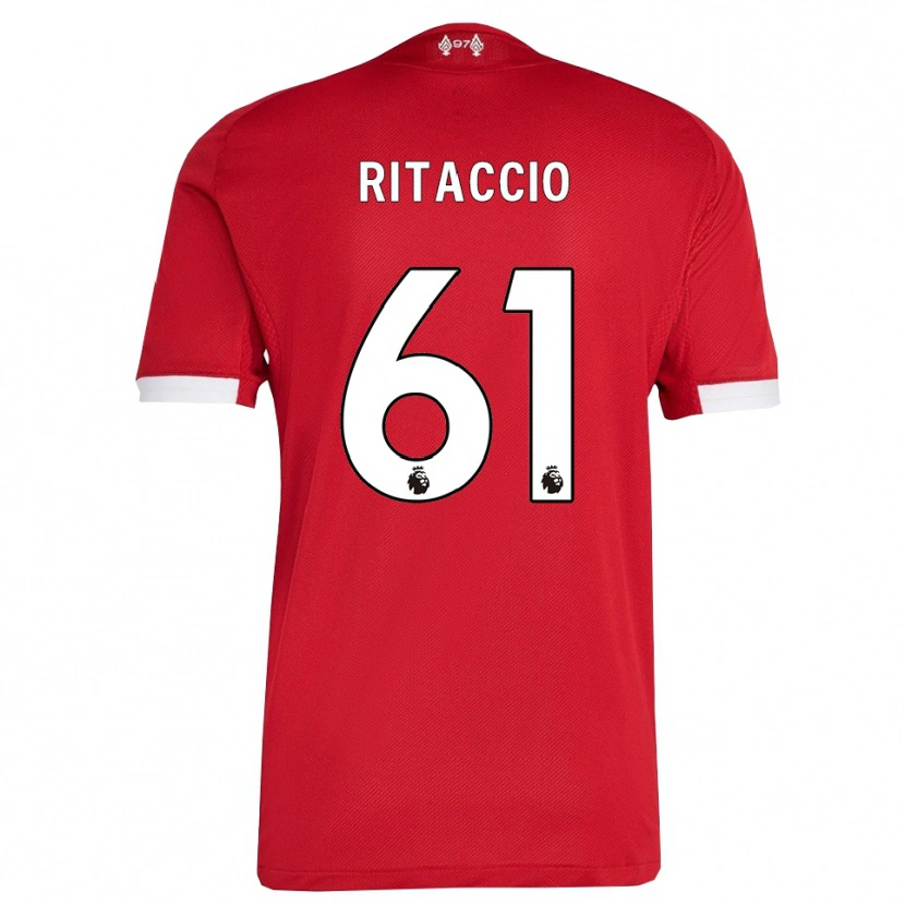 Danxen Women Matteo Ritaccio #61 Red White Home Jersey 2025/26 T-Shirt