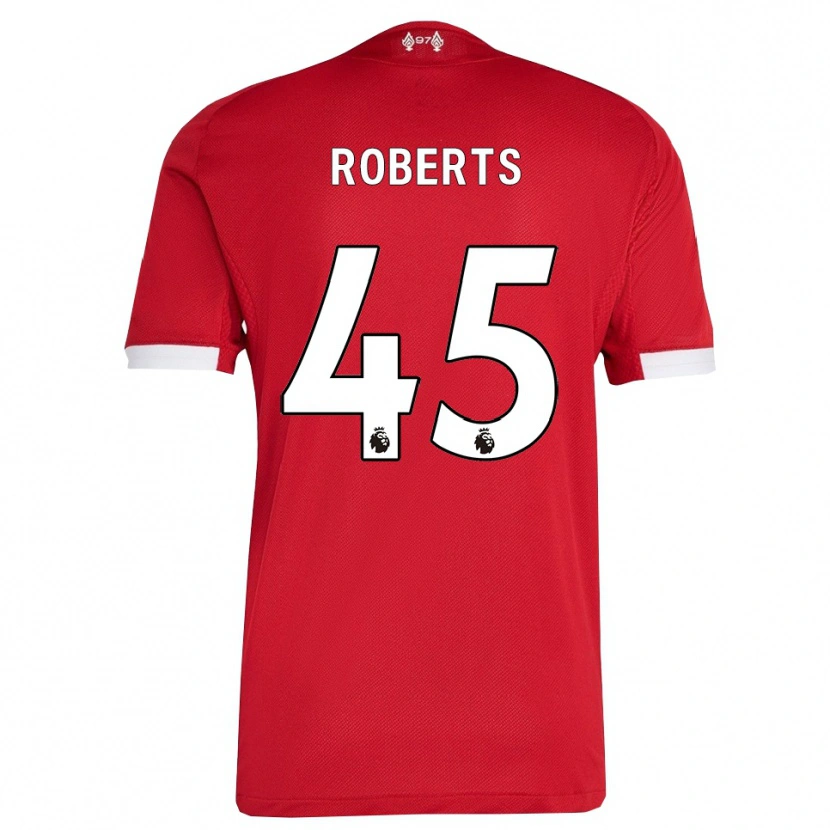 Danxen Women Iwan Roberts #45 Red White Home Jersey 2025/26 T-Shirt
