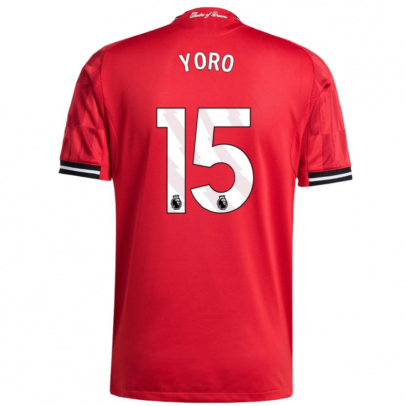 Danxen Women Leny Yoro #15 Red Black White Home Jersey 2025/26 T-Shirt
