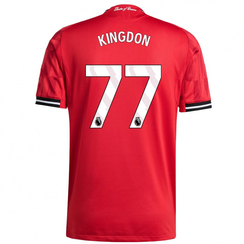 Danxen Women Jack Kingdon #77 Red Black White Home Jersey 2025/26 T-Shirt