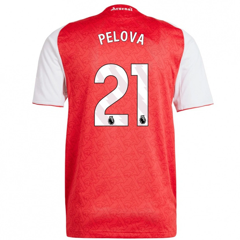 Danxen Women Victoria Pelova #21 Red White Home Jersey 2025/26 T-Shirt
