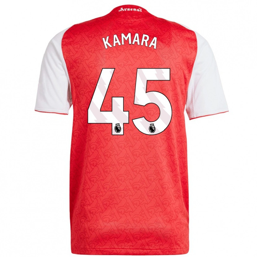 Danxen Women Osman Kamara #45 Red White Home Jersey 2025/26 T-Shirt