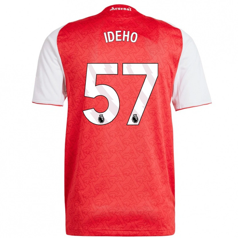 Danxen Women Joel Ideho #57 Red White Home Jersey 2025/26 T-Shirt