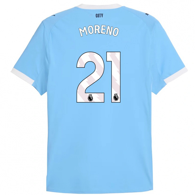 Danxen Women Marlos Moreno #21 Sky Blue White Home Jersey 2025/26 T-Shirt