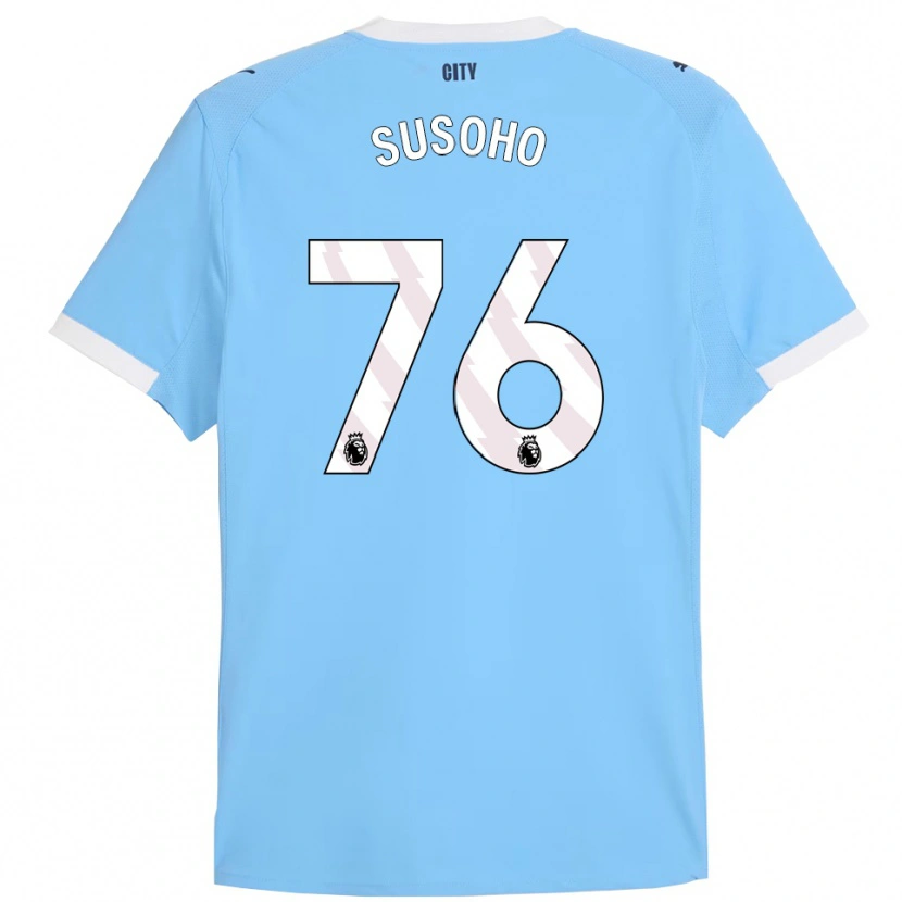 Danxen Women Mahamadou Susoho #76 Sky Blue White Home Jersey 2025/26 T-Shirt