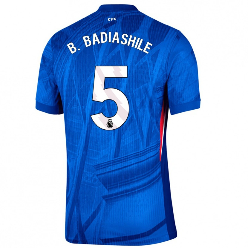 Danxen Women Benoît Badiashile #5 Blue White Home Jersey 2025/26 T-Shirt