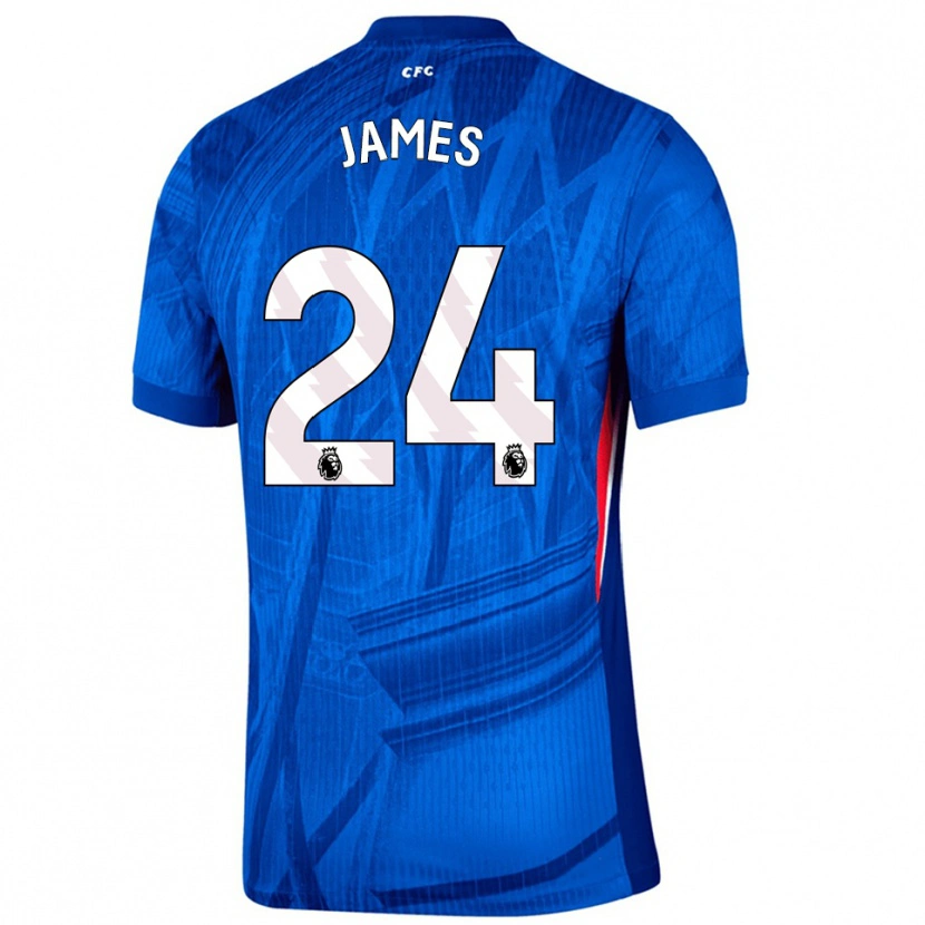 Danxen Women Reece James #24 Blue White Home Jersey 2025/26 T-Shirt