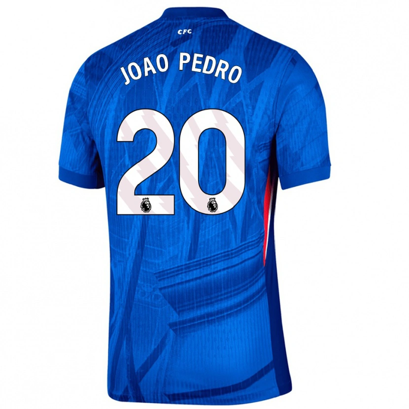 Danxen Women João Pedro #20 Blue White Home Jersey 2025/26 T-Shirt