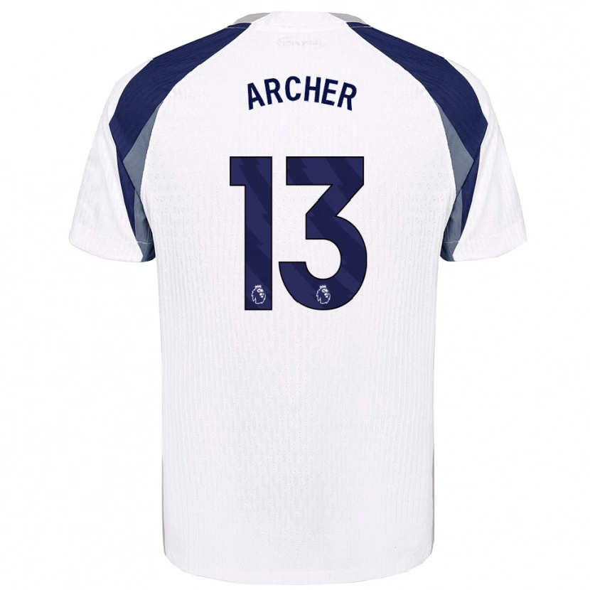 Danxen Women Samual Archer #13 White Navy Home Jersey 2025/26 T-Shirt