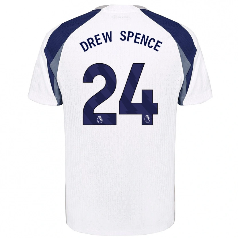 Danxen Women Drew Spence #24 White Navy Home Jersey 2025/26 T-Shirt