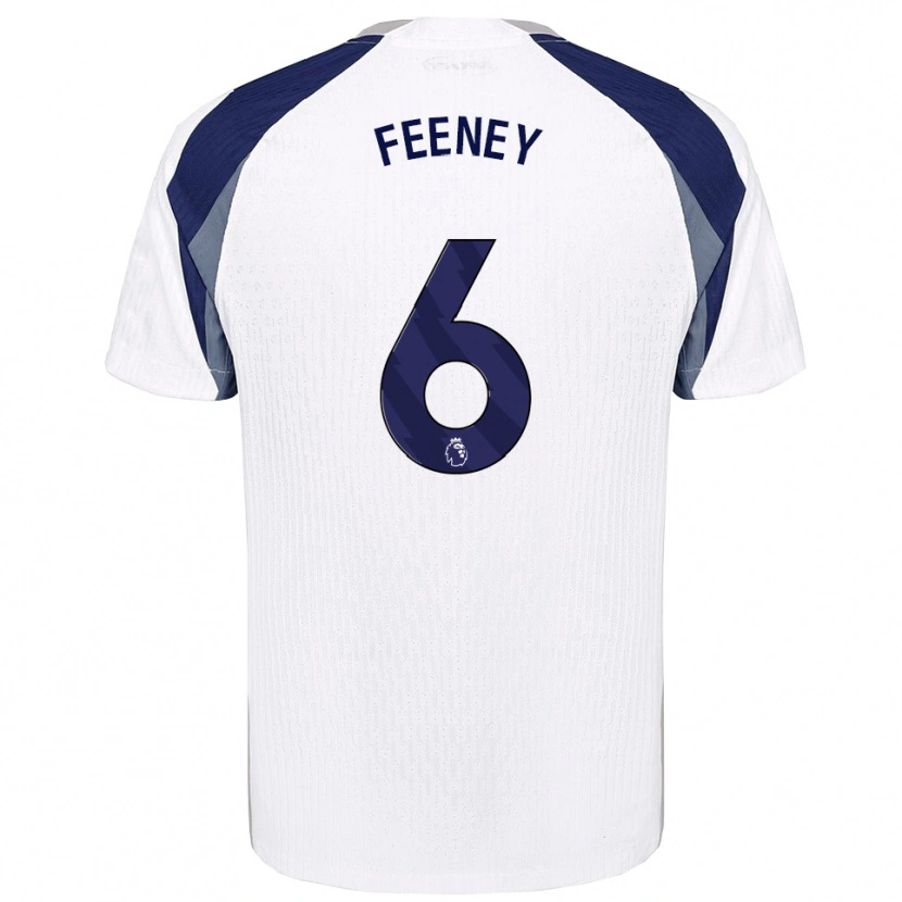 Danxen Women George Feeney #6 White Navy Home Jersey 2025/26 T-Shirt