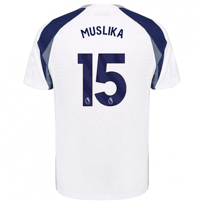 Danxen Women Armend Muslika #15 White Navy Home Jersey 2025/26 T-Shirt